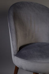 Dutchbone Barbara Dining chair, Gray velvet