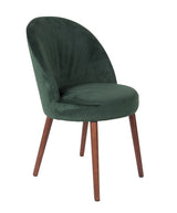 Dutchbone Barbara Dining chair, Green velvet