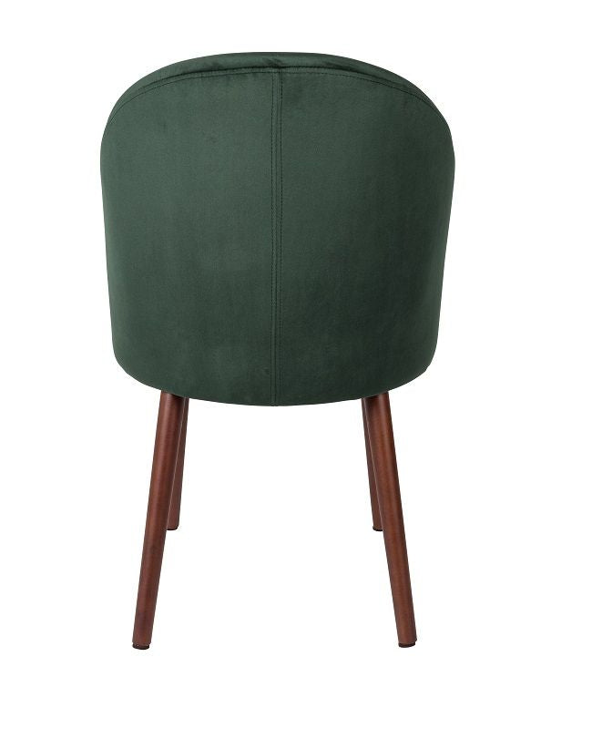 Dutchbone Barbara Dining chair, Green velvet