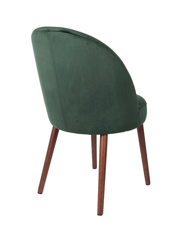 Dutchbone Barbara Dining chair, Green velvet