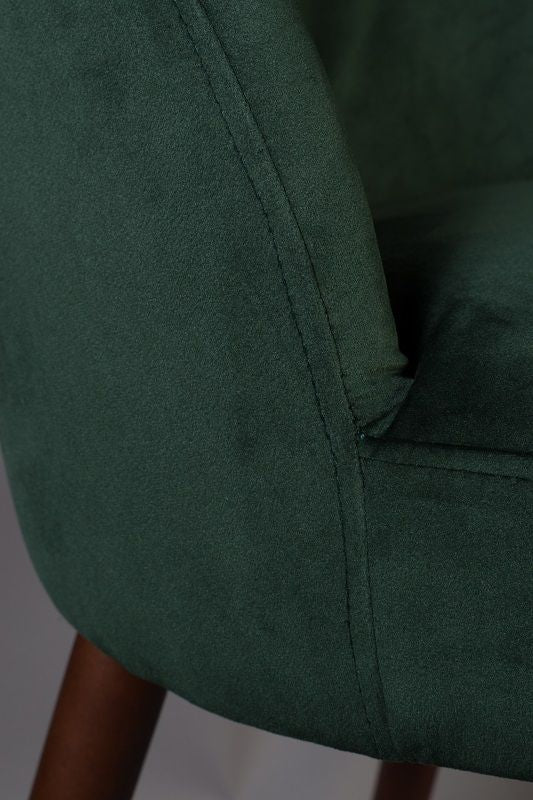 Dutchbone Barbara Dining chair, Green velvet