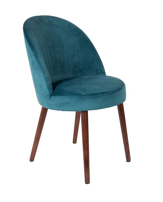 Dutchbone Barbara Dining chair, Petrol velour