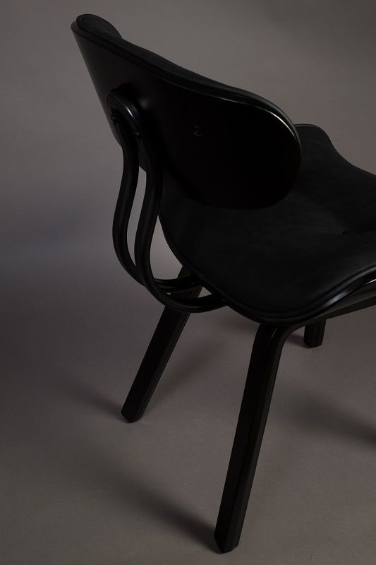 Dutchbone Blackwood Dining Chair - Black PU