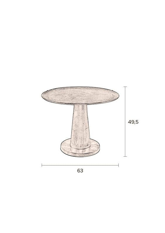 Dutchbone Brute Side Table Ø63, Gray