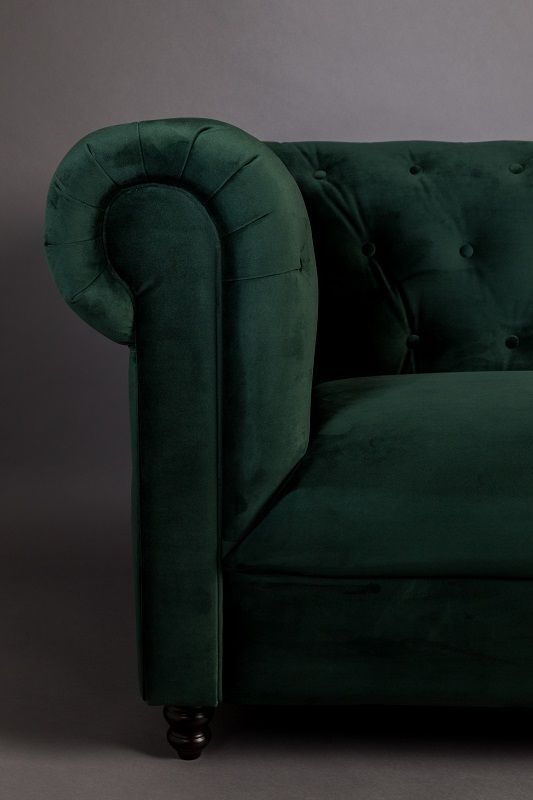 Dutchbone Chester 2-pers. Sofa Dark Green