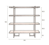 Dutchbone Class Shelf w/steel frame Acacia veneer