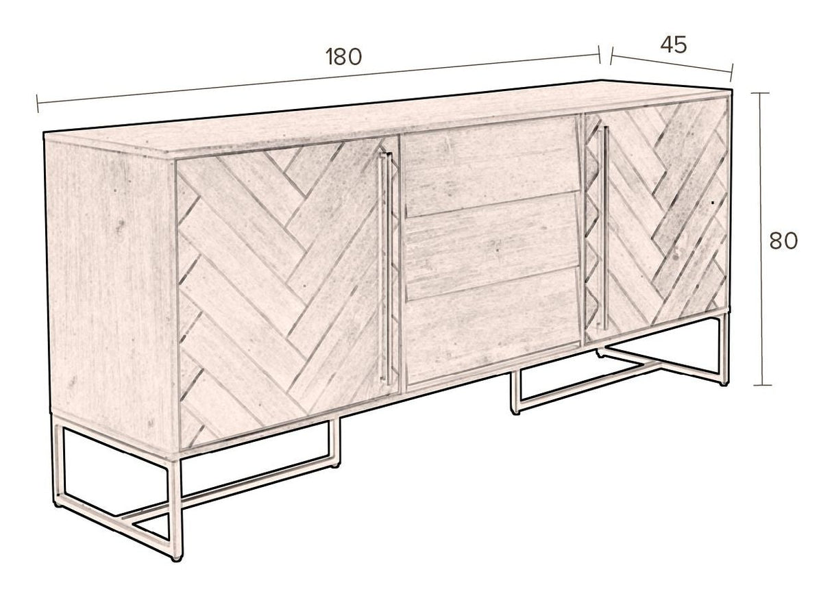 CLASS Sideboard, High, Black