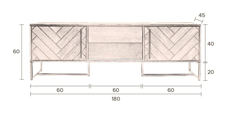 CLASS Sideboard, Low, Oak