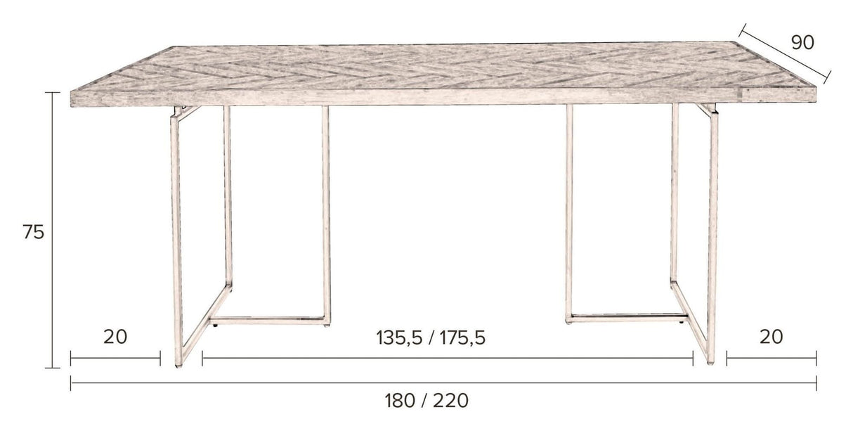 CLASS Dining table 180x90, Black