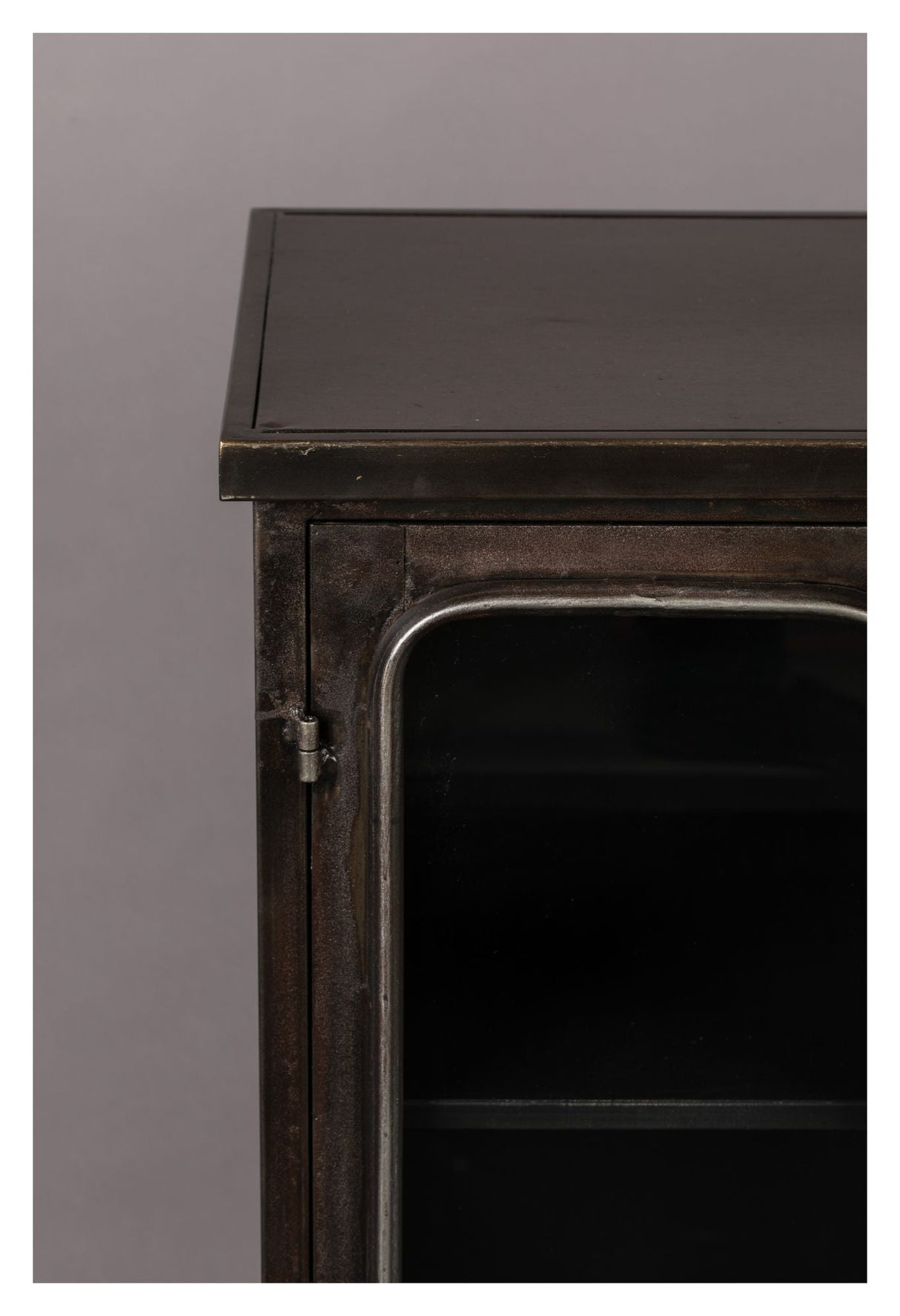 Dutchbone Denza Vitrine cabinet, Iron/Glass