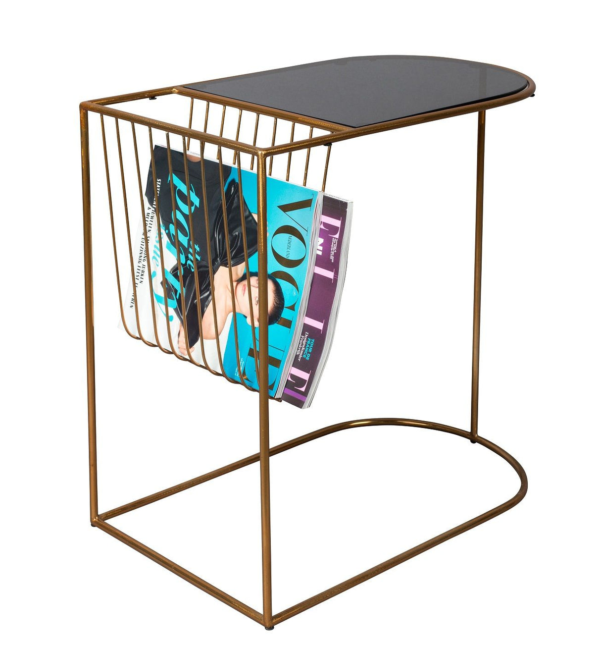 Dutchbone Eileen Side table with magazine holder