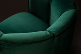 Dutchbone Flower Lounge Chair, Green Velvet