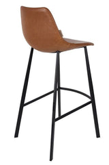 Dutchbone Franky Barstool Brown PU Leather