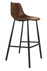 Dutchbone Franky Barstool Brown PU Leather