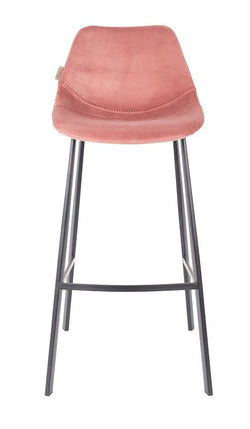 Dutchbone Franky Barstool, Old pink velvet