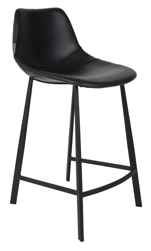 Dutchbone Franky Counterchair Black PU Leather