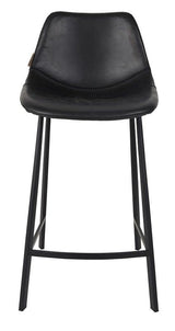 Dutchbone Franky Counterchair Black PU Leather