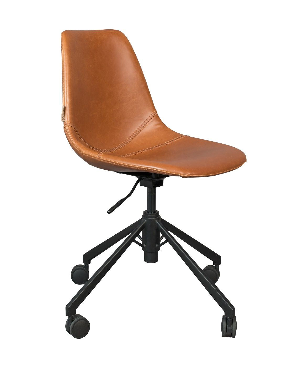 Dutchbone Franky Office chair with synthetic leather, Brown