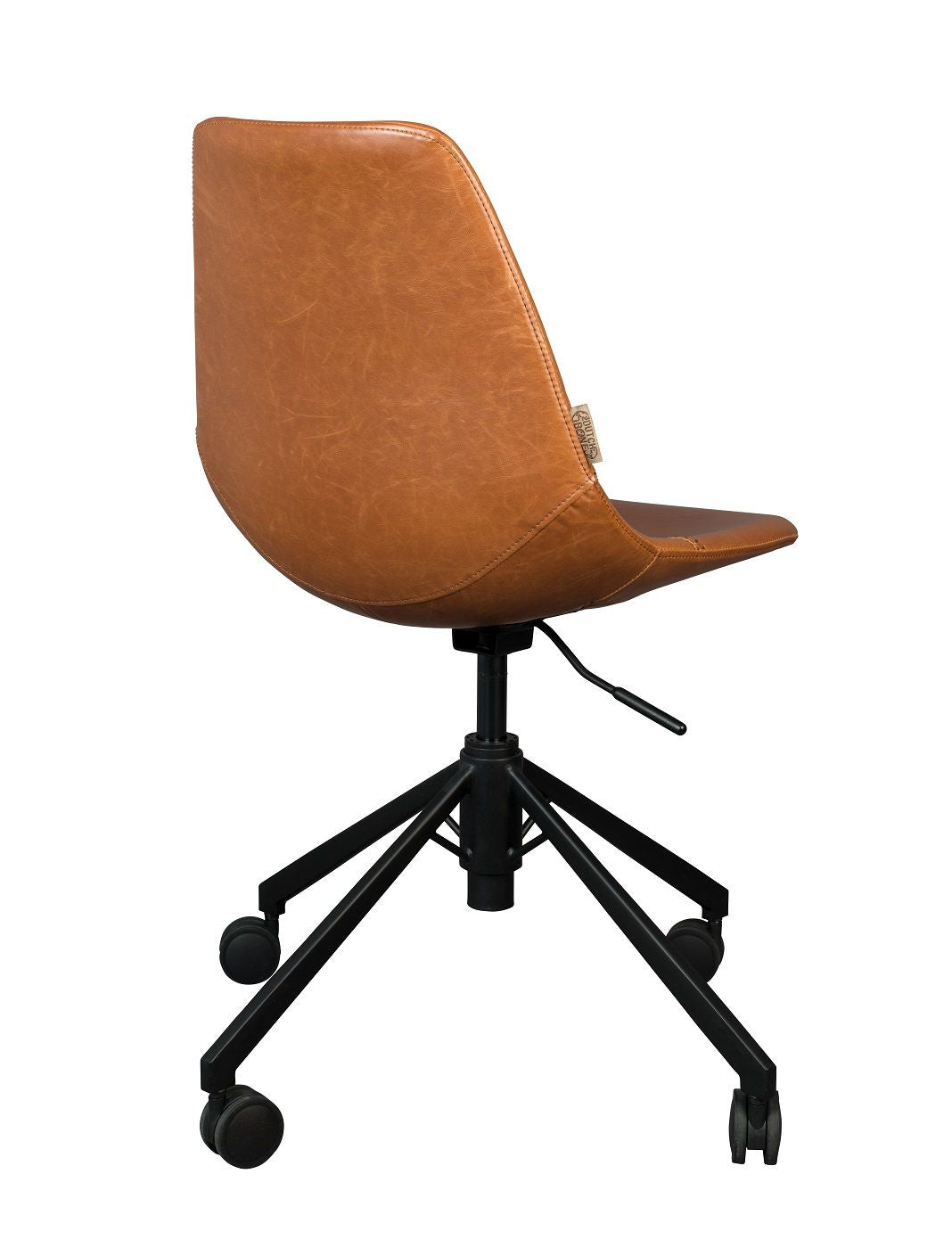 Dutchbone Franky Office chair with synthetic leather, Brown