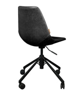 Dutchbone Franky Office chair with synthetic leather, Black