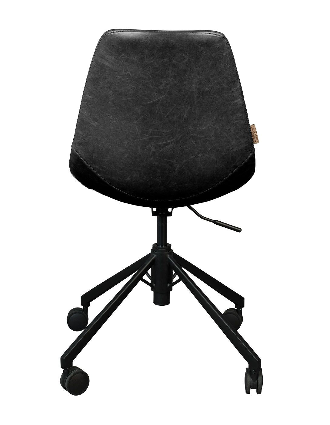 Dutchbone Franky Office chair with synthetic leather, Black