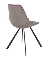 Dutchbone Franky Dining Chair, Gray velvet