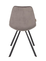 Dutchbone Franky Dining Chair, Gray velvet