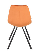 Dutchbone Franky Dining Chair, Orange velvet