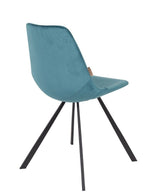 Dutchbone Franky Dining Chair, Petrol velour