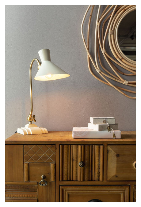 Dutchbone Gaia Table Lamp, Ivory