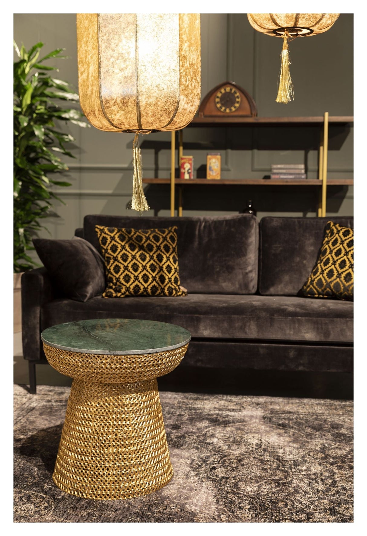 Dutchbone Gauri Side table, Gold colored