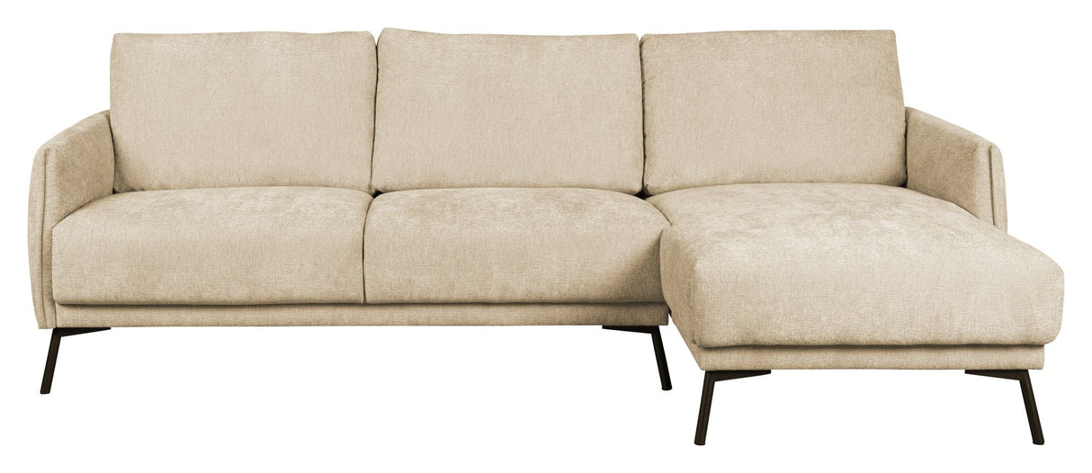 Harper Sofa with right-facing chaise longue, Beige