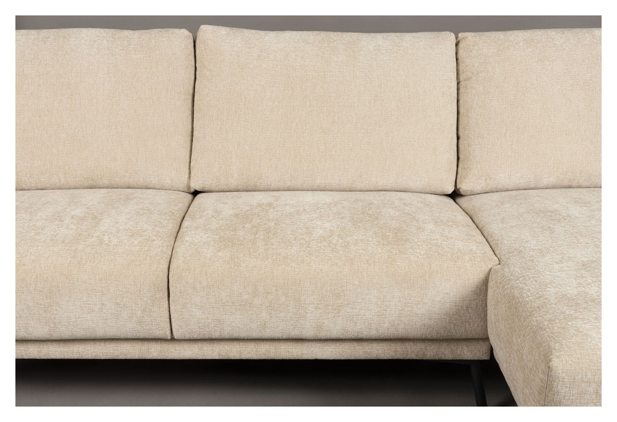 Harper Sofa with right-facing chaise longue, Beige