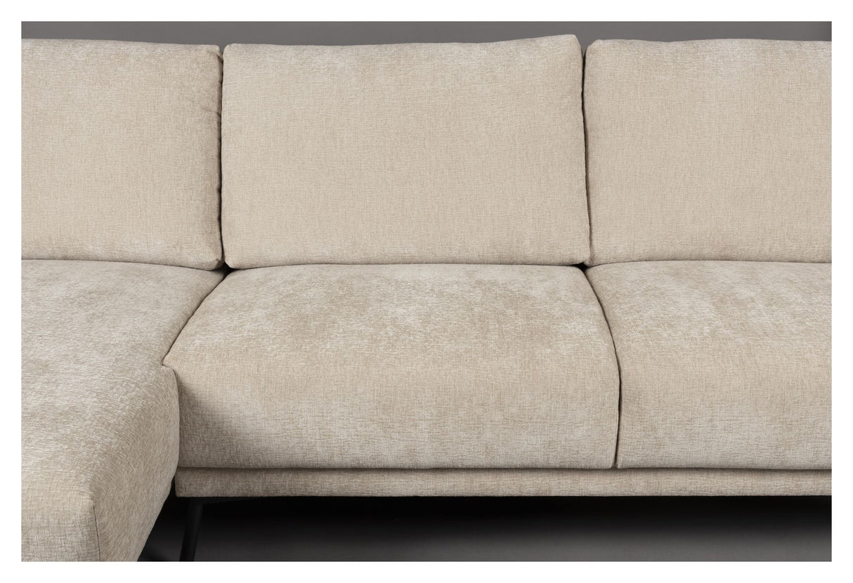 Harper Sofa with left-facing chaise longue, Beige