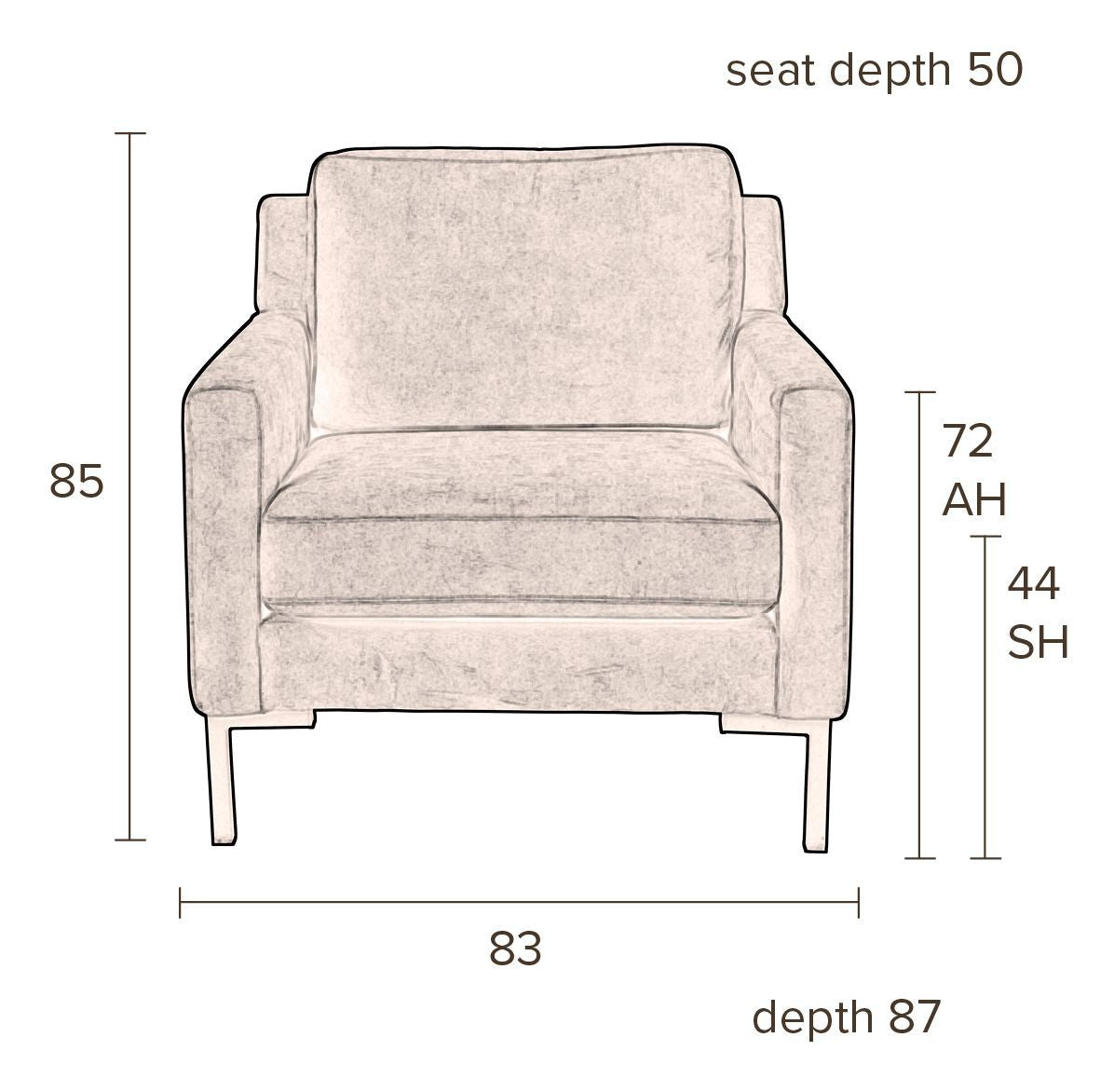 Dutchbone Houda Armchair, Forest