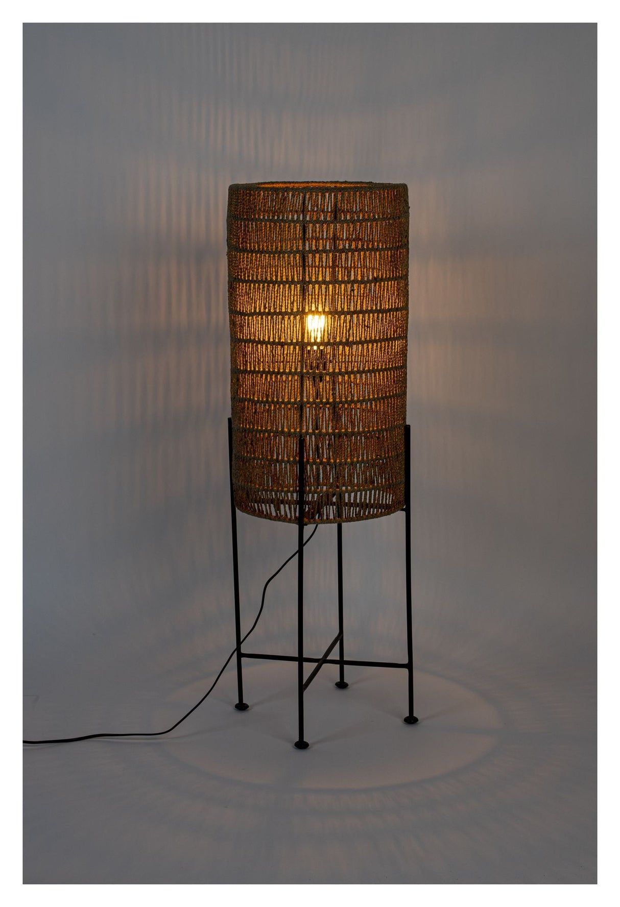 Dutchbone Kari Floor Lamp, Jute/Iron