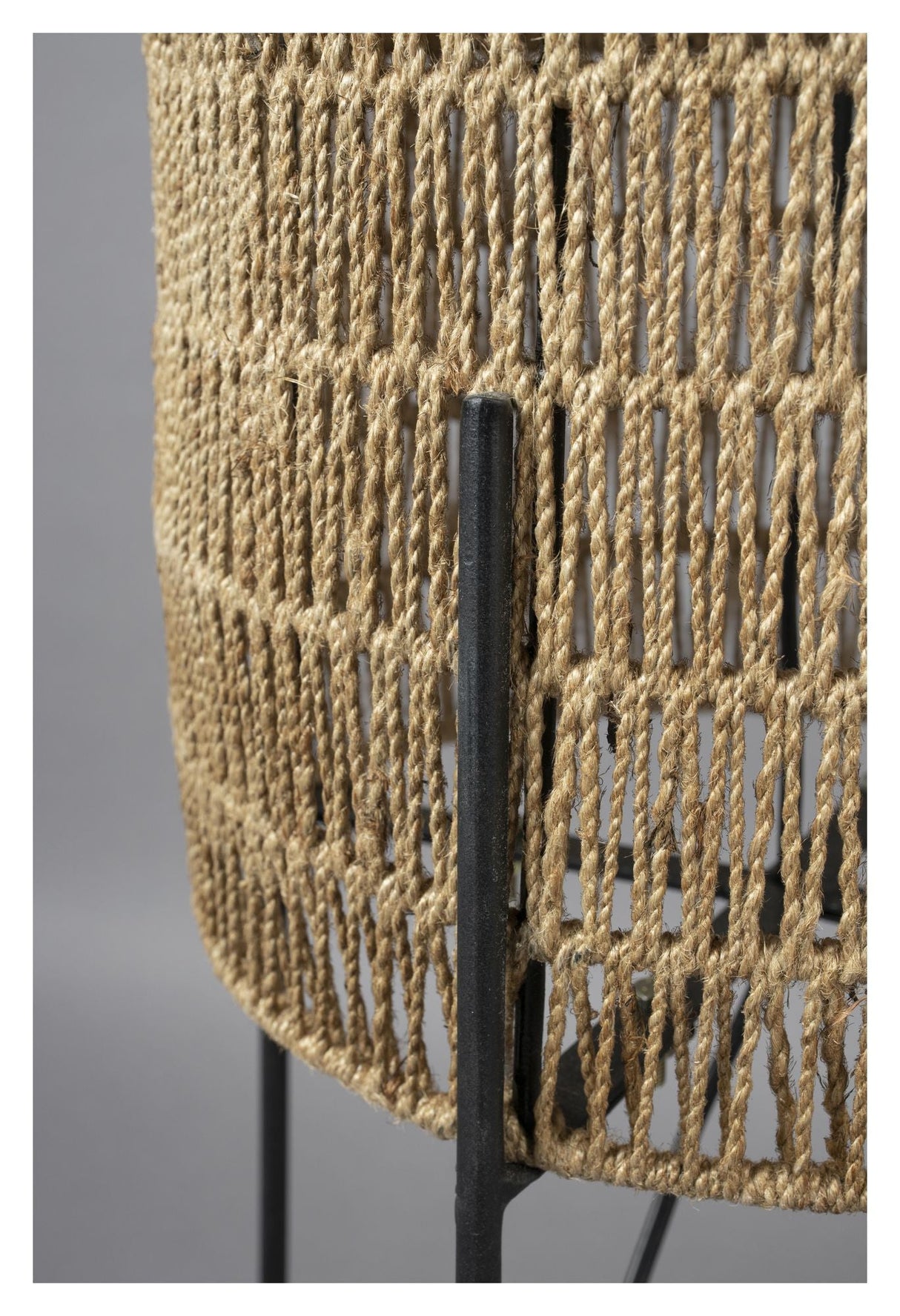 Dutchbone Kari Floor Lamp, Jute/Iron