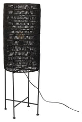 Dutchbone Kari Floor Lamp, Black Jute/Iron