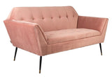 Dutchbone Kate 2-pers. Sofa Pink, Clay