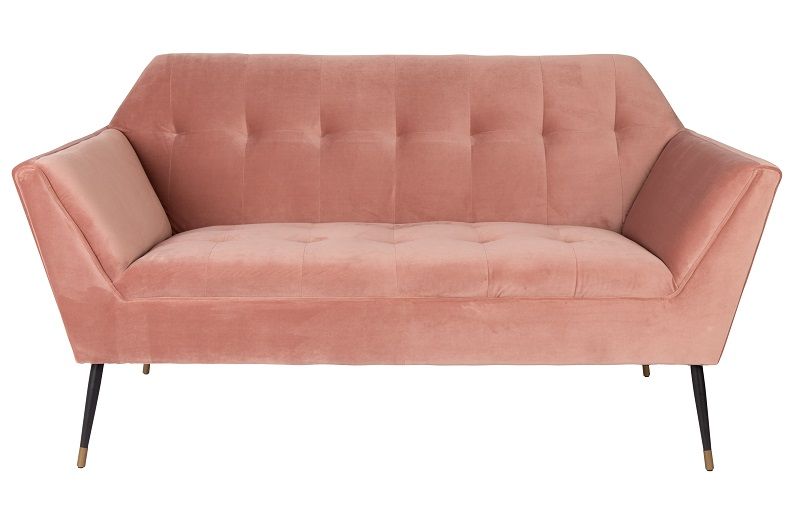 Dutchbone Kate 2-pers. Sofa Pink, Clay