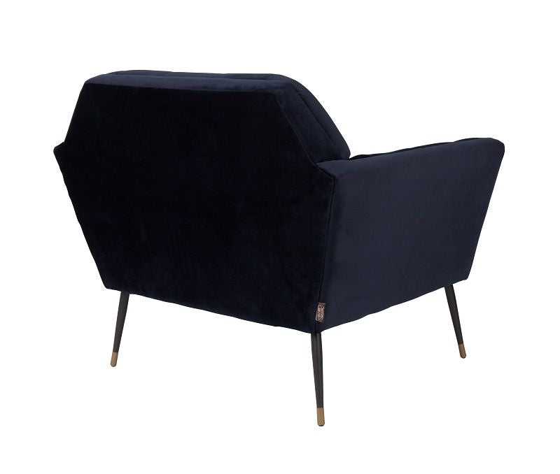 Dutchbone Kate Lounge Chair, Deep blue