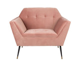 Dutchbone Kate Lounge Chair, Pink clay