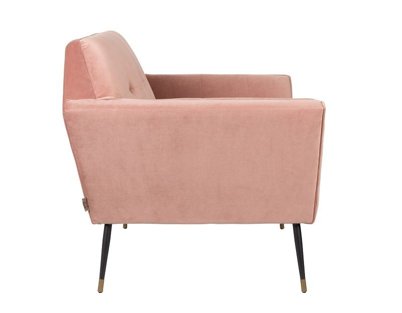 Dutchbone Kate Lounge Chair, Pink clay