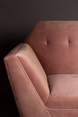 Dutchbone Kate Lounge Chair, Pink clay