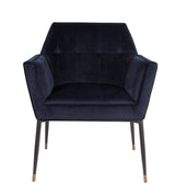 Dutchbone Kate Dining chair with armrests Deep blue