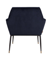 Dutchbone Kate Dining chair with armrests Deep blue