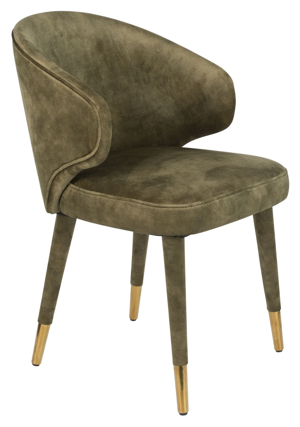 Dutchbone Lunar Dining Chair, Moss Velour