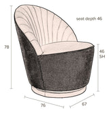 Dutchbone Madison Lounge Chair, Whiskey