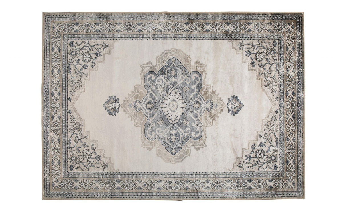 Dutchbone Mahal Blanket - Gray/Liver, 200x300