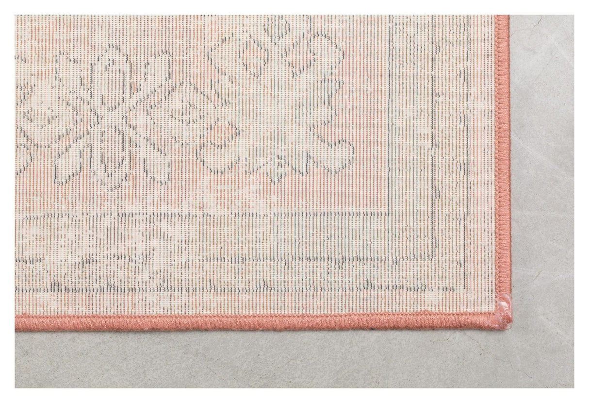 Dutchbone Mahal Blanket - Pink/Olive, 200x300